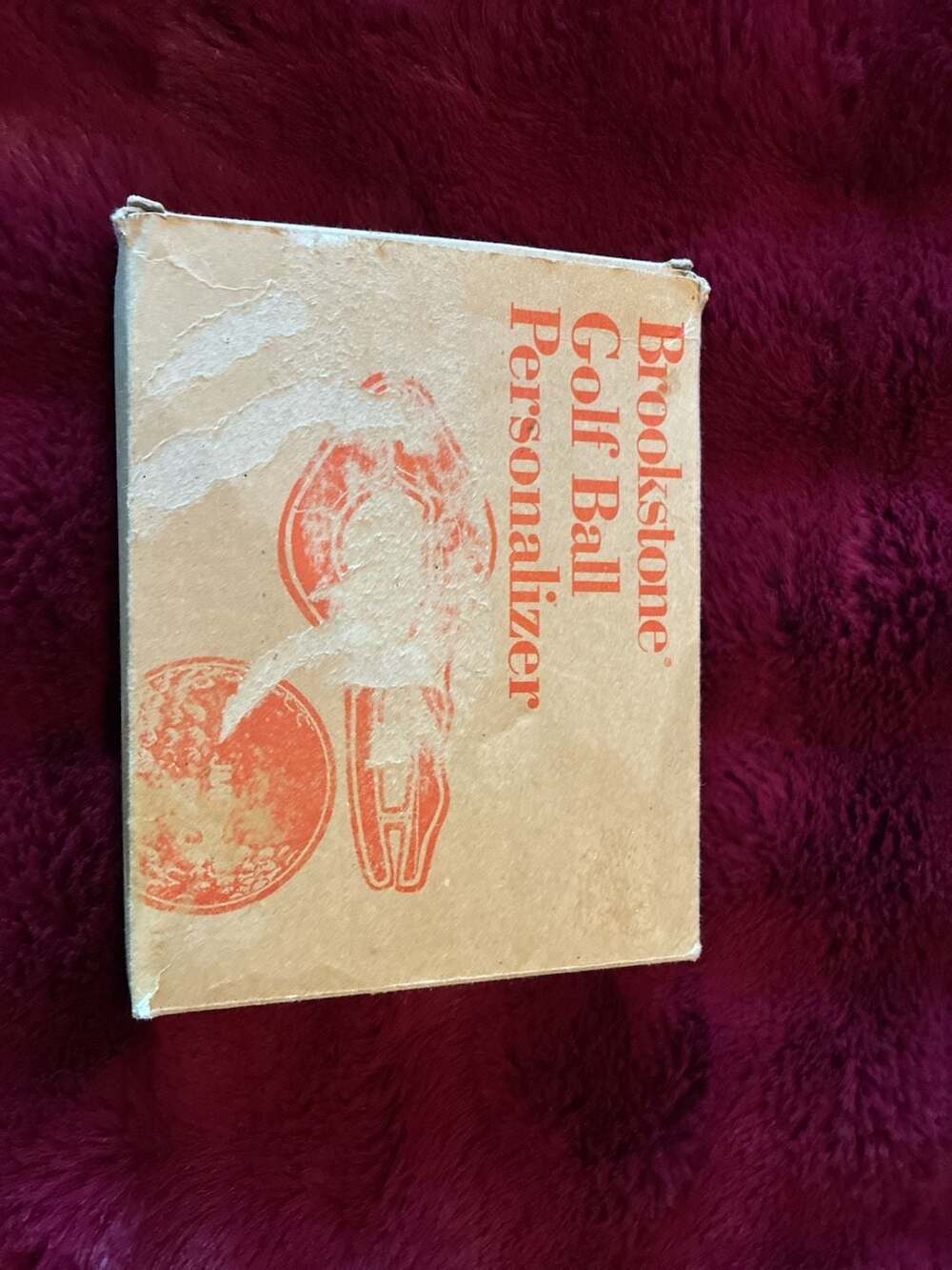 Vintage Brookstone Golf Ball Personalizer Kit A658